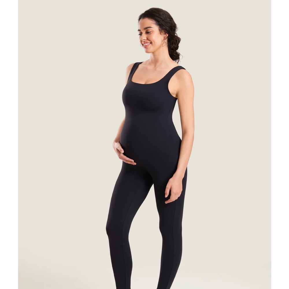 Black Maternity Jumpsuit